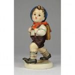 1Q685 Régi kalapos fiú Hummel porcelán figura 12.5 cm fotó