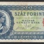 Ritka 100 forint 1946 VF 1 ft-ról! fotó