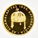 1999 Államalapítás arany 20000 forint fotó