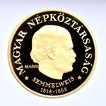 1968 Semmelweis arany 200 forint fotó