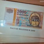 6 db - sorszámkövető - 2000 Forint - UNC - Aranyszálas MILLENNIUM 2000 ft fotó