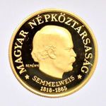 1968 Semmelweis arany 100 forint fotó