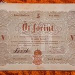 1848 -as ropogós 5 Forint Kossuth Szabadságharcos bankó "barna változat" debreceni kiadás ! (L2713) fotó