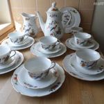 Régi TK Thun porcelán kávés készlet paradicsommadaras mintával fotó