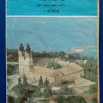 BALATON - 1989 Nagyméretű turisztikai térkép 70 X114 cm - a) old a tó északi b) old. a déli fele fotó