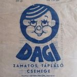 DAGI csemege - 1943 István Malom Debrecen csomagolás cukorkás zacskó csokipapír fotó