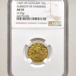 Albert aranyforint ( K-L ) ( NGC tok, AU 55 minősített ) -F0963 fotó