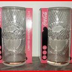 COCA COLA LIMITED EDITION GLASS 2024 POHARAK PINK * 2 db pohár egyben * ÚJ !!! fotó