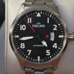 Delma Commander automatic swiss made férfi pilótaóra eladó. Új ára: 460.000, -Ft!!! fotó