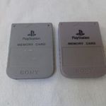 [ABC] 2db PS1 Playstation memo kártya tokkal fotó