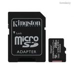 Kingston 256GB microSDXC Canvas Select Plus Class 10 100R A1 C10 Card + adapterrel SDCS2/256GB fotó