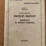 FÉG m61 9mm öntöltô pisztoly használati utasítás fotó