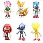 Sonic műanyag figura szett 6 db Tortadísz ÚJ KÉSZLETEN számlával fotó