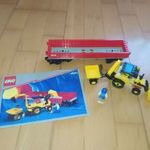 Lego 9V Vonat Railroad Tractor Flatbed 1991+ leírás fotó