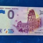 AUSZTRIA 0 EURO 2023 BÉCS WIEN VIENNA ÓRIÁSKERÉK LOVASKOCSI! RITKA EMLÉK PAPÍRPÉNZ! UNC! fotó