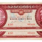 100 Forint Bankjegy 1989 UNC sorszámkövető pár fotó