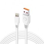 Olesit Adat-és töltőkábel K192, 150 cm, Lightning/USB csatlakozó, 2.4A gyors töltés, fehér fotó