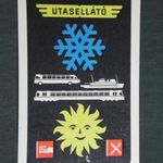 Kártyanaptár, Utasellátó, vasút, hajó, autóbusz, grafikai, 1967 (1) fotó