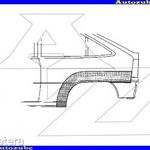 OPEL KADETT E 1984.09-1991.08 Hátsó sárvédő javítóív bal 2/3 ajtós, és Kombi (magya... fotó