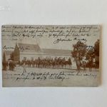 K und K lovas és gyalogos katonák sorakozója - kaszárnya - 1910, Sopron fotó