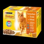 FRISKIES Szószban Csirkével/Kacsával/Lazaccal/Pulykával nedves macskaeledel 12x85g fotó