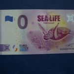 NÉMETORSZÁG 0 EURO 2022 SEALIFE HANNOVER! TEKNŐSBÉKA HAL! RITKA EMLÉK PAPÍRPÉNZ! UNC! fotó