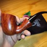 NAGY! ÚJ Pipa FIAMMA DI RE Sette Corone freehand smooth ESTATE PIPE fotó