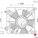 VÍZHŰTŐ VENTILÁTOR KOMPLETT, UTÁNGYÁRTOTT ÚJ | Honda fotó