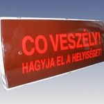 PAN-1E Cserélhető feliratú villogó fényjelző beépített hangjelzővel fotó