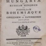 1772 urium Hungariae in Russiam minorem et Podoliam....Magyar jog előzetes magyarázata......... fotó