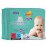 JimJams Baby nedves popsitörlőkendő multipack – illatmentes 3x52db - Alveola Kft. fotó