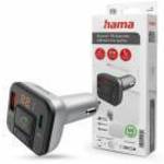 HAMA Bluetooth FM-transmitter / szivargyújtó töltő - USB +Type-C + MP3 + kártyaolvasó + PD + QC 3.0 fotó