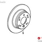 DOBFÉKES HÁTSÓ FÉKTÁRCSA CR-V 2005-2006 fotó