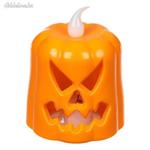 LED gyertya Halloween tök elemekkel színes fénnyel 7cm fotó