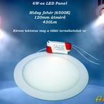 6W-os, energiatakarékos LED panel fotó