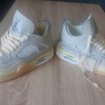 Új, Air Jordan 4 retro off-Withe sail, női sport cipő fotó