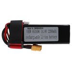 Helyettesítő modell / RC Akku 14.8V, Li-Polymer, 2200mAh, XT60 csatlakozó, 105mm x 36mm x 35mm fotó