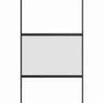 vidaXL tolóajtó vasalatokkal 102, 5x205 cm edzett üveg&Alumínium fotó