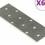 vidaXL 60 db horganyzott acél perforált lemez 2 mm 120x40 mm fotó