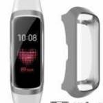 SAMSUNG Galaxy Fit e (SM-R375), Okosóra szilikon védőtok, előlapvédős, Szürke - ACCMOBILE fotó