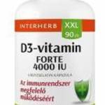 Interherb XXL D3-vitamin forte 4000 IU kapszula (90 db) fotó