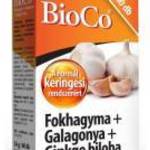 BioCo Fokhagyma+Galagonya+Ginkgo biloba tabletta (60 db) fotó