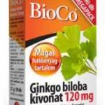 BioCo Ginkgo Biloba 120 mg kivonat tabletta Megapack (90 db) fotó