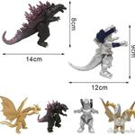 4 db-os Godzilla titánok figura szett fotó