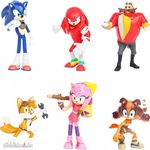 6 db-os Sonic a sündisznó figura szett Dr. Eggmannel fotó