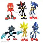 6 db-os Sonic a sündisznó figura szett 10 cm fotó