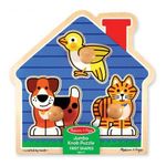 Melissa & Doug Fa készségfejlestő játék, Puzzle fogantyúval fotó