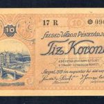 1919 Szeged 10 Korona ( hajtatlan , 2 tű lyuk ) -XIIP103 fotó