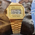 Casio retro A-168 aranyozott karóra fotó