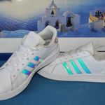 Adidas Grand Court szép irizáló, női edző, sportcipő 38.5 fotó